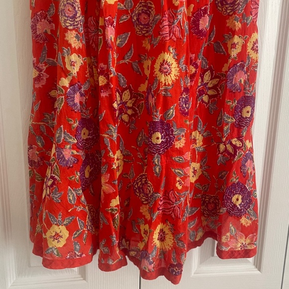 Free People Red Floral Dress - Picture 3 of 8
